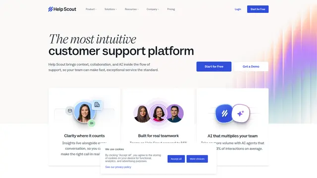AI Answers vendor website preview